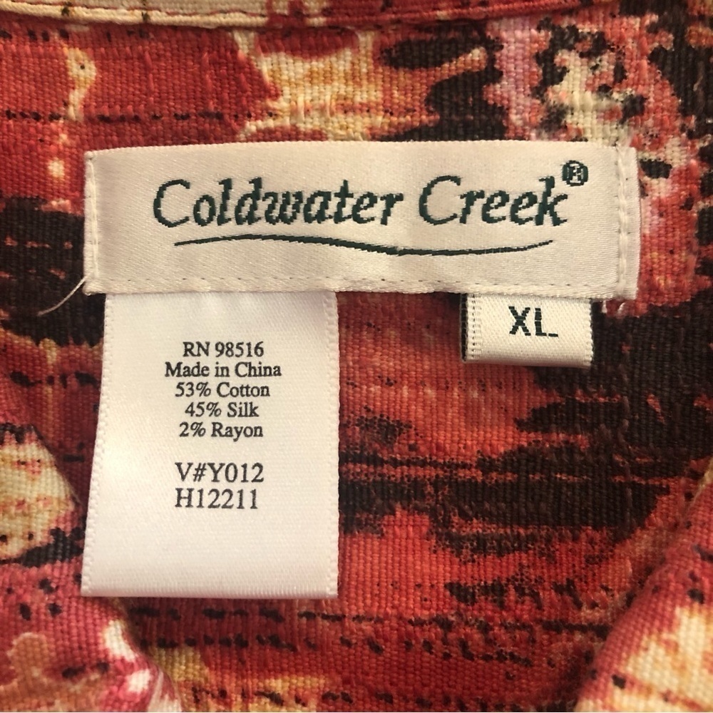 Coldwater Creek UTILITY Jacket Women's Size XL/ Multicolored Artsy Floral - Picture 3 of 8
